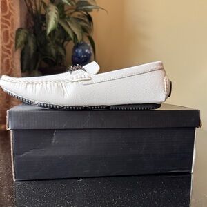 Classic White Men's Loafers